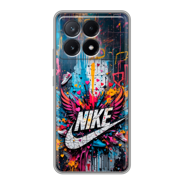 Силиконовый чехол на Xiaomi Poco X6 Pro 5G с принтом Nike Найк Силиконовый чехол на Xiaomi Poco X6 Pro 5G с принтом Nike Найк