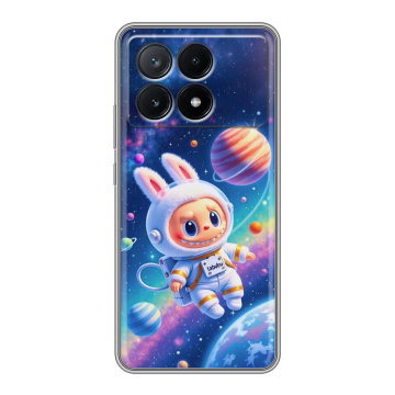 Силиконовый чехол на Xiaomi Poco X6 Pro 5G с принтом Labubu Лабубу Силиконовый чехол на Xiaomi Poco X6 Pro 5G с принтом Labubu Лабубу