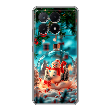 Силиконовый чехол на Xiaomi Poco X6 Pro 5G с принтом Новый год Силиконовый чехол на Xiaomi Poco X6 Pro 5G с принтом Новый год
