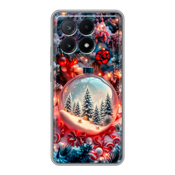 Силиконовый чехол на Xiaomi Poco X6 Pro 5G с принтом Новый год Силиконовый чехол на Xiaomi Poco X6 Pro 5G с принтом Новый год