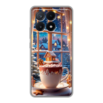 Силиконовый чехол на Xiaomi Poco X6 Pro 5G с принтом Новый год Силиконовый чехол на Xiaomi Poco X6 Pro 5G с принтом Новый год