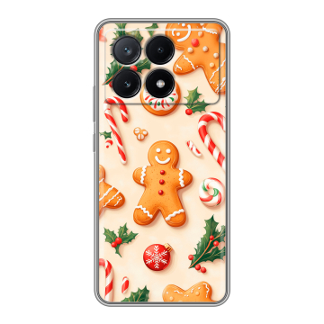 Силиконовый чехол на Xiaomi Poco X6 Pro 5G с принтом Новый год Силиконовый чехол на Xiaomi Poco X6 Pro 5G с принтом Новый год