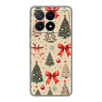 Силиконовый чехол на Xiaomi Poco X6 Pro 5G с принтом Новый год Силиконовый чехол на Xiaomi Poco X6 Pro 5G с принтом Новый год