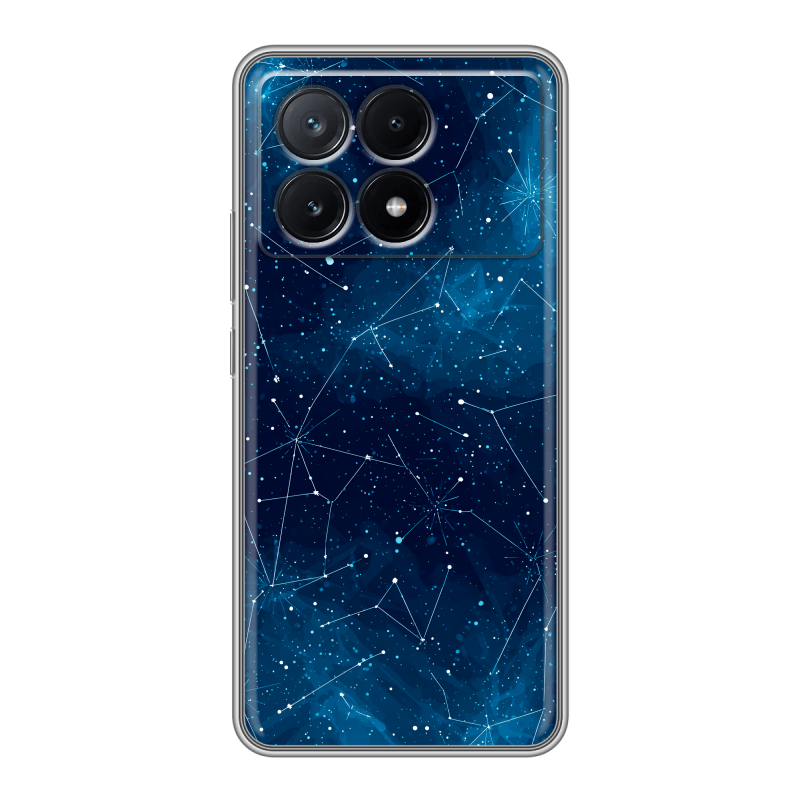 Силиконовый чехол на Xiaomi Poco X6 Pro 5G с принтом Космос звезды Силиконовый чехол на Xiaomi Poco X6 Pro 5G с принтом Космос звезды
