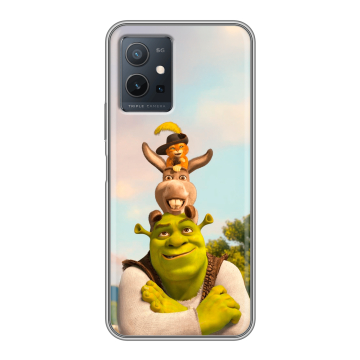 Силиконовый чехол на Vivo Y55 5G с принтом Шрек Shrek Силиконовый чехол на Vivo Y55 5G с принтом Шрек Shrek