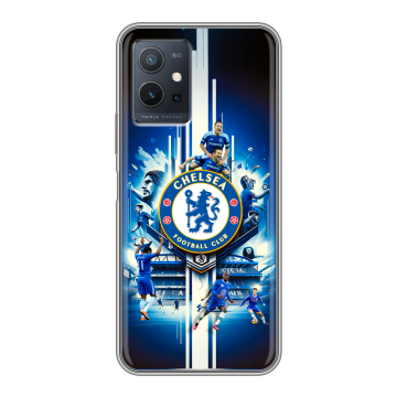 Силиконовый чехол на Vivo Y55 5G с принтом Chelsea Челси Силиконовый чехол на Vivo Y55 5G с принтом Chelsea Челси