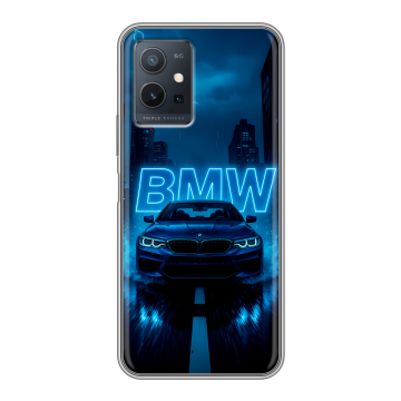 Силиконовый чехол на Vivo Y55 5G с принтом BMW БМВ Силиконовый чехол на Vivo Y55 5G с принтом BMW БМВ