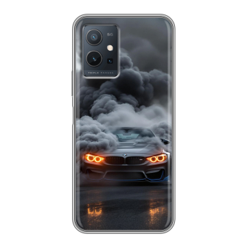 Силиконовый чехол на Vivo Y55 5G с принтом BMW БМВ Силиконовый чехол на Vivo Y55 5G с принтом BMW БМВ