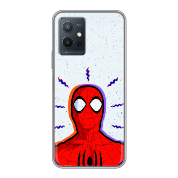 Силиконовый чехол на Vivo Y55 5G с принтом Spiderman Человек паук Силиконовый чехол на Vivo Y55 5G с принтом Spiderman Человек паук