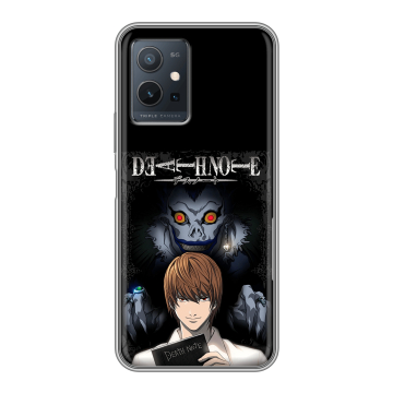 Силиконовый чехол на Vivo Y55 5G с принтом Death note Тетрадь смерти Силиконовый чехол на Vivo Y55 5G с принтом Death note Тетрадь смерти