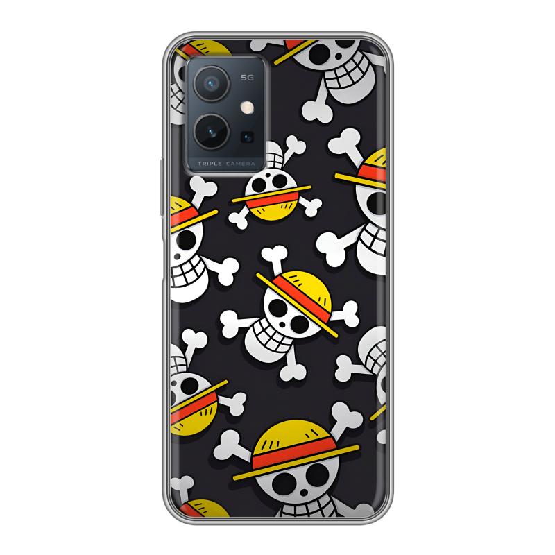 Силиконовый чехол на Vivo Y55 5G с принтом One Piece Ван Пис Силиконовый чехол на Vivo Y55 5G с принтом One Piece Ван Пис