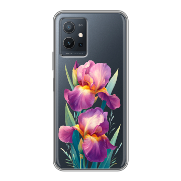 Силиконовый чехол на Vivo Y55s 5G с принтом Цветы орхидеи Силиконовый чехол на Vivo Y55s 5G с принтом Цветы орхидеи