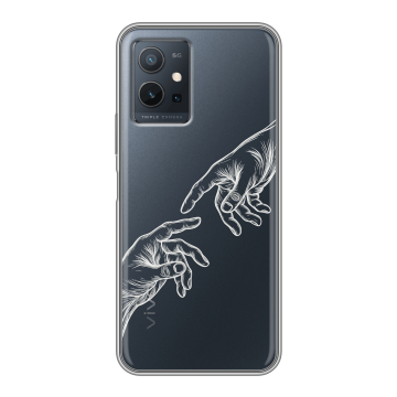 Силиконовый чехол на Vivo Y55s 5G с принтом Сотворение мира Силиконовый чехол на Vivo Y55s 5G с принтом Сотворение мира