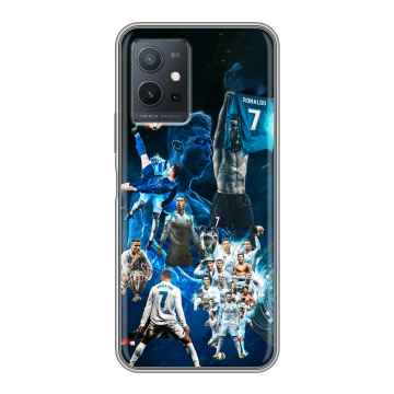 Силиконовый чехол на Vivo Y55s 5G с принтом Реал Роналдо