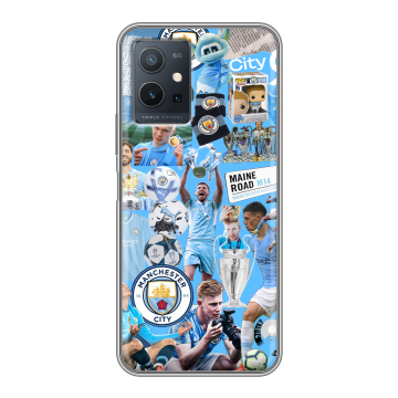 Силиконовый чехол на Vivo Y55s 5G с принтом Man City Манчестер Сити Силиконовый чехол на Vivo Y55s 5G с принтом Man City Манчестер Сити