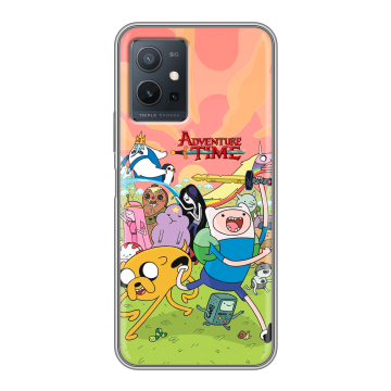 Силиконовый чехол на Vivo Y55s 5G с принтом Adventure time Время приключений Силиконовый чехол на Vivo Y55s 5G с принтом Adventure time Время приключений