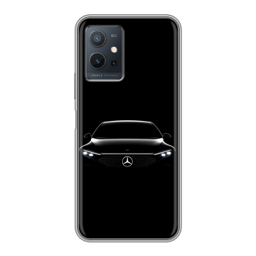Силиконовый чехол на Vivo Y55s 5G с принтом Mercedes Мерседес