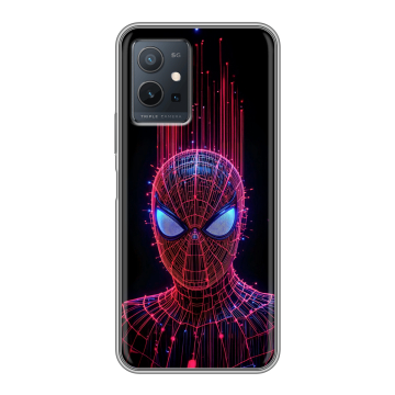 Силиконовый чехол на Vivo Y55s 5G с принтом Spiderman Человек паук