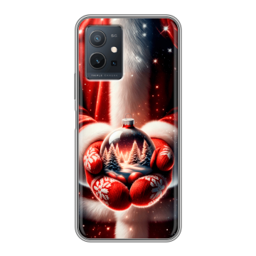 Силиконовый чехол на Vivo Y55s 5G с принтом Новый год Силиконовый чехол на Vivo Y55s 5G с принтом Новый год