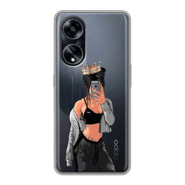 Силиконовый чехол на OPPO A1 Pro с принтом Женские принты Силиконовый чехол на OPPO A1 Pro с принтом Женские принты