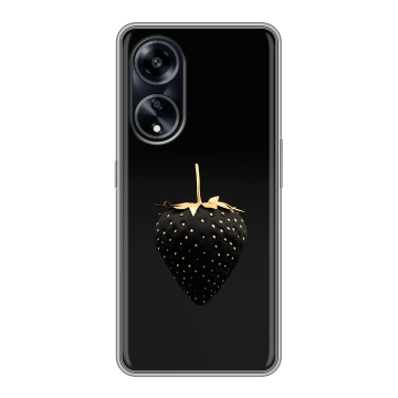 Силиконовый чехол на OPPO A1 Pro с принтом Черная клубника Силиконовый чехол на OPPO A1 Pro с принтом Черная клубника