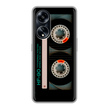 Силиконовый чехол на OPPO A1 Pro с принтом Кассета