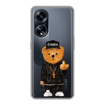 Силиконовый чехол на OPPO A1 Pro с принтом Мишка Силиконовый чехол на OPPO A1 Pro с принтом Мишка