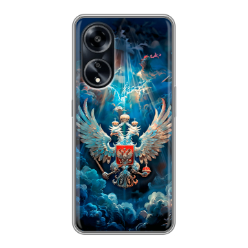 Силиконовый чехол на OPPO A1 Pro с принтом Герб флаг России Силиконовый чехол на OPPO A1 Pro с принтом Герб флаг России