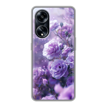 Силиконовый чехол на OPPO A1 Pro с принтом Розы цветы