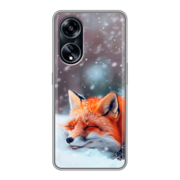Силиконовый чехол на OPPO A1 Pro с принтом лиса Силиконовый чехол на OPPO A1 Pro с принтом лиса