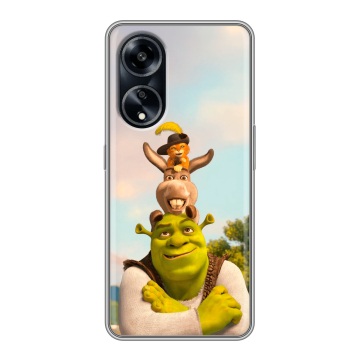 Силиконовый чехол на OPPO A1 Pro с принтом Шрек Shrek Силиконовый чехол на OPPO A1 Pro с принтом Шрек Shrek