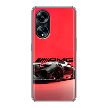 Силиконовый чехол на OPPO A1 Pro с принтом Мерседес Mercedes AMG Силиконовый чехол на OPPO A1 Pro с принтом Мерседес Mercedes AMG