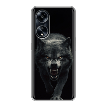Силиконовый чехол на OPPO A1 Pro с принтом Волк