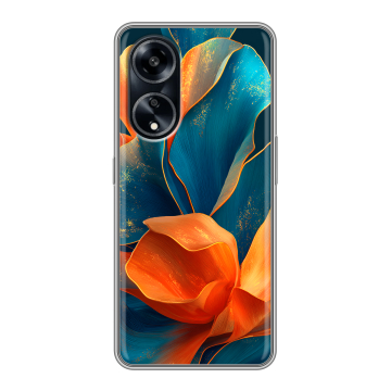 Силиконовый чехол на OPPO A1 Pro с принтом Цветы Силиконовый чехол на OPPO A1 Pro с принтом Цветы