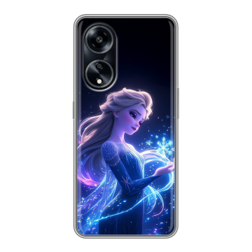 Силиконовый чехол на OPPO A1 Pro с принтом Холодное сердце Frozen Силиконовый чехол на OPPO A1 Pro с принтом Холодное сердце Frozen