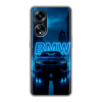 Силиконовый чехол на OPPO A1 Pro с принтом BMW БМВ