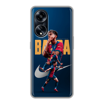 Силиконовый чехол на OPPO A1 Pro с принтом Барселона Barca Yamal 