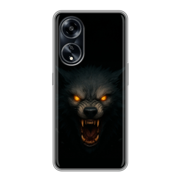 Силиконовый чехол на OPPO A1 Pro с принтом Волк