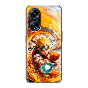 Силиконовый чехол на OPPO A1 Pro с принтом Аниме Наруто Naruto