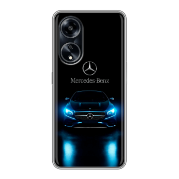 Силиконовый чехол на OPPO A1 Pro с принтом Mercedes Мерседес Силиконовый чехол на OPPO A1 Pro с принтом Mercedes Мерседес