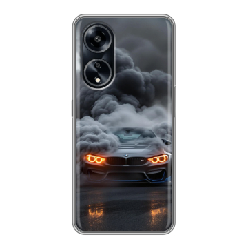 Силиконовый чехол на OPPO A1 Pro с принтом BMW БМВ