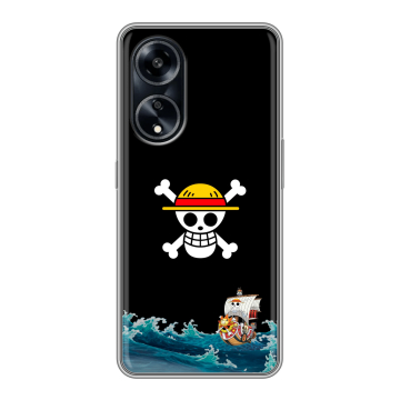 Силиконовый чехол на OPPO A1 Pro с принтом One Piece Ван Пис
