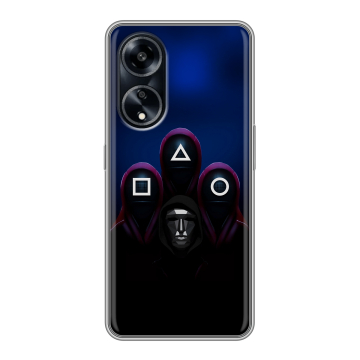Силиконовый чехол на OPPO A1 Pro с принтом Игра Кальмара