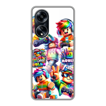 Силиконовый чехол на OPPO A1 Pro с принтом Roblox Роблокс Силиконовый чехол на OPPO A1 Pro с принтом Roblox Роблокс