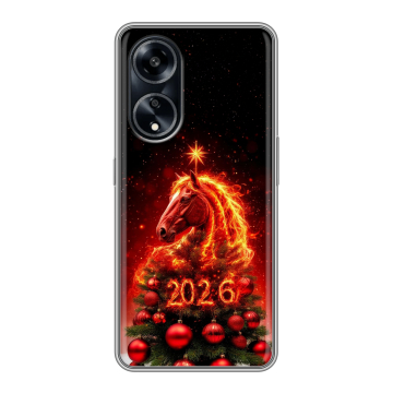 Силиконовый чехол на OPPO A1 Pro с принтом Новый год