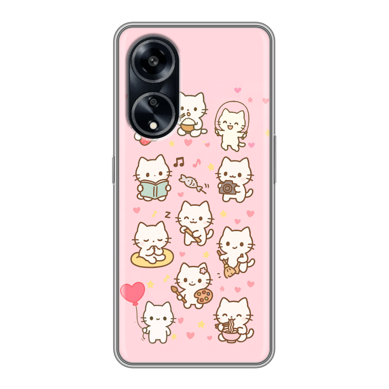 Силиконовый чехол на OPPO A1 Pro с принтом Hello Kitty Хелоу Кити Силиконовый чехол на OPPO A1 Pro с принтом Hello Kitty Хелоу Кити