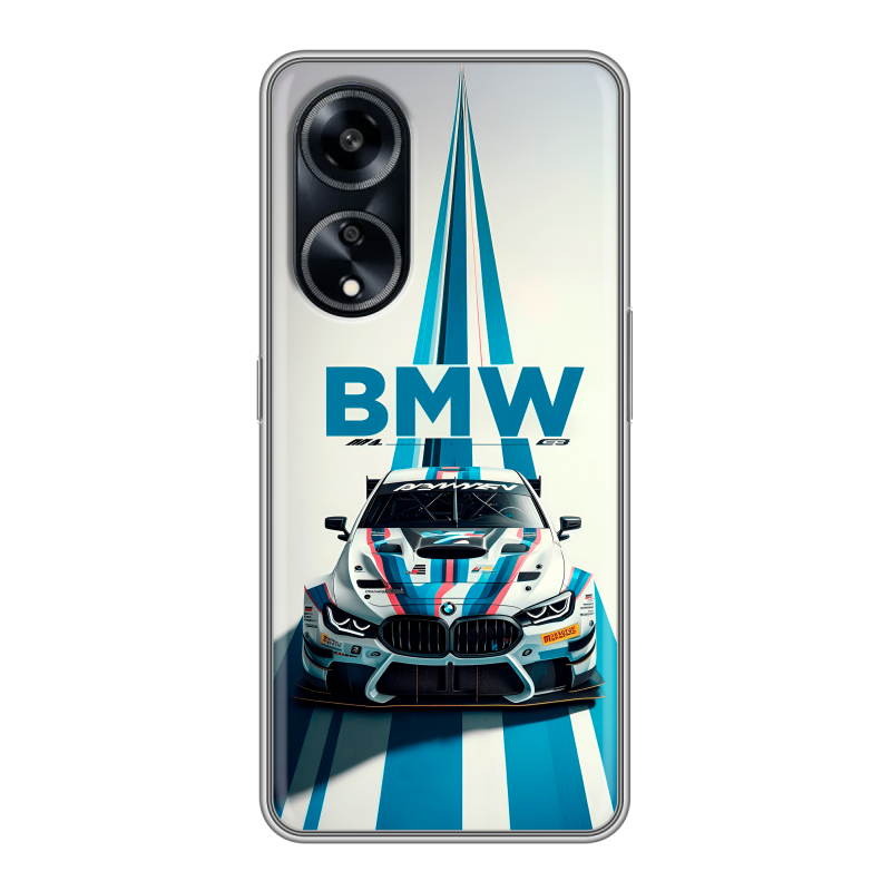 Силиконовый чехол на OPPO A1 Pro с принтом БМВ BMW Силиконовый чехол на OPPO A1 Pro с принтом БМВ BMW