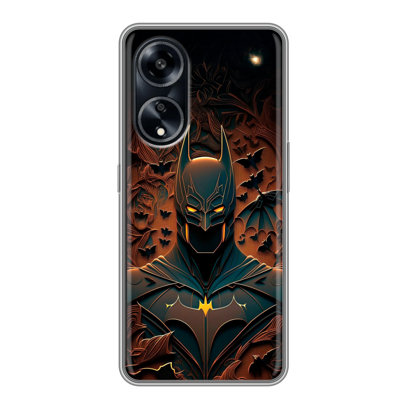 Силиконовый чехол на OPPO A1 Pro с принтом Batman Бэтмен Силиконовый чехол на OPPO A1 Pro с принтом Batman Бэтмен