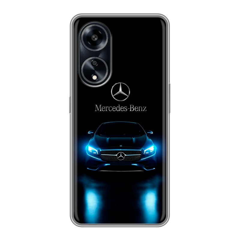 Силиконовый чехол на OPPO A1 Pro с принтом Mercedes Мерседес Силиконовый чехол на OPPO A1 Pro с принтом Mercedes Мерседес
