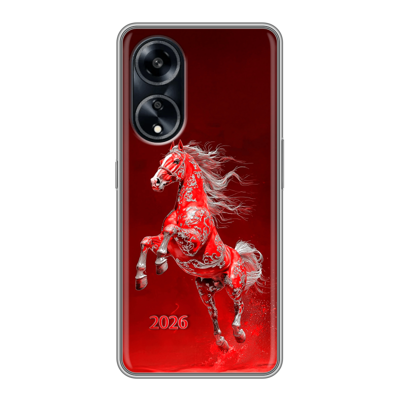 Силиконовый чехол на OPPO A1 Pro с принтом Новый год Силиконовый чехол на OPPO A1 Pro с принтом Новый год